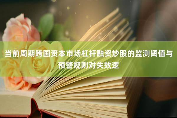 当前周期跨国资本市场杠杆融资炒股的监测阈值与预警规则对失效逻